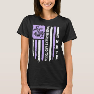 T-shirt Mois De L'Enfant Militaire Né Résilient Et Tou