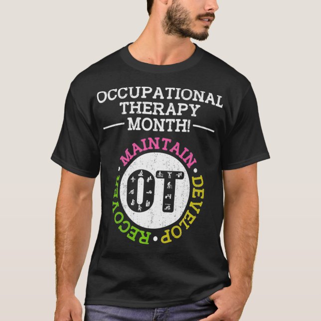 T-shirt Mois de l'ergothérapie - Therape d'appréciation de (Devant)
