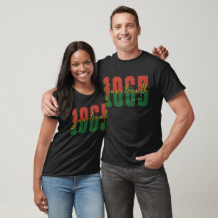 T-shirt Mois de l'histoire de la liberté noire Juneteenth
