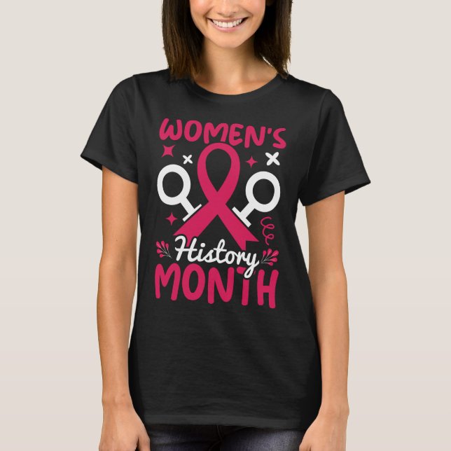 T-shirt Mois de l'histoire des femmes féministe (Devant)