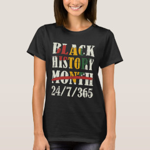 T-shirt Mois De L'Histoire Des Noirs 247365 Avec Drapeau C
