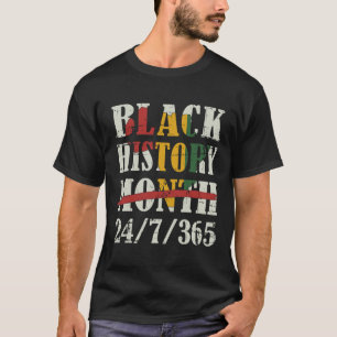 T-shirt Mois de l'histoire des Noirs 247365 Avec drapeau d