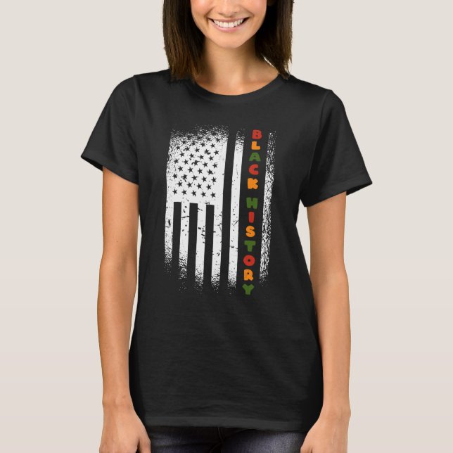 T-shirt Mois de l'histoire des Noirs 247365 Pride Africain (Devant)