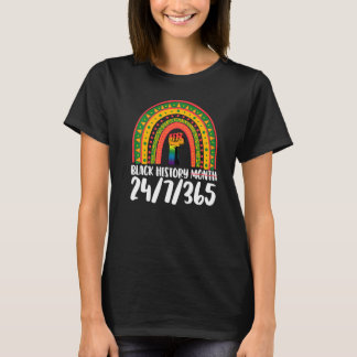 T-shirt Mois de l'histoire des Noirs 247 Rainbow Women Afr