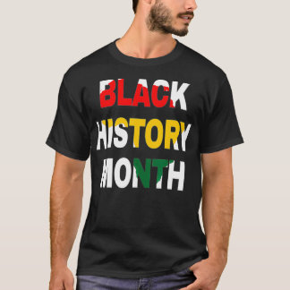 T-shirt Mois de l'histoire des Noirs African American Blac