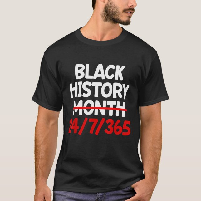 T-shirt Mois de l'histoire des Noirs African American Prid (Devant)