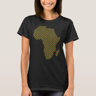 T-shirt Mois De L'Histoire Des Noirs Afro-Américains Carte