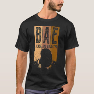T-shirt Mois de l'histoire des Noirs BAE Noir et Melanine 