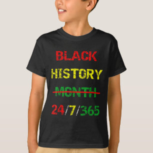 T-shirt Mois de l'histoire des Noirs de Mélanine Africaine