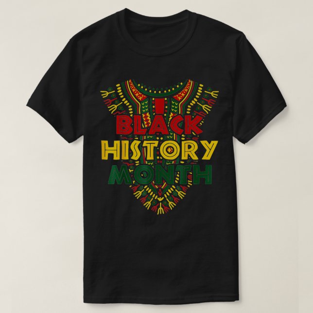 T-shirt Mois de l'histoire des Noirs Drapeau afro-américai (Design devant)