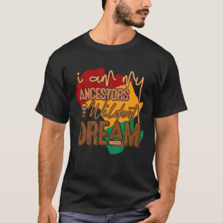 T-shirt Mois de l'histoire des Noirs Femmes Je suis mes an