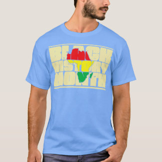 T-shirt Mois de l'histoire des Noirs Histoire de l'Amériqu