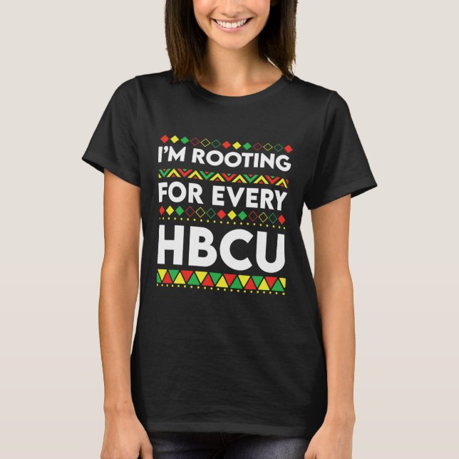 T-shirt Mois de l'histoire des Noirs Je soutiens pour chaq (Devant)