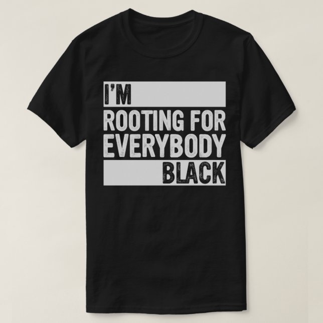 T-shirt Mois de l'histoire des Noirs Je soutiens tout le m (Design devant)