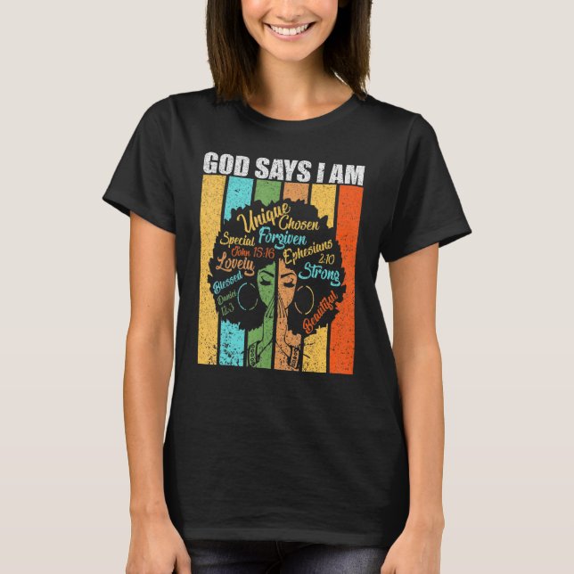 T-shirt Mois de l'histoire des Noirs Noirs Africains-Améri (Devant)