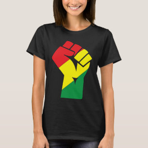 T-shirt Mois de l'histoire des Noirs Poing Black Power Afr