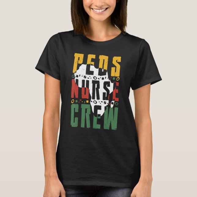 T-shirt Mois de l'histoire des Noirs PPEDS Infirmière équi (Devant)