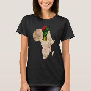 T-shirt Mois de l'histoire des Noirs Premier Africain Afro