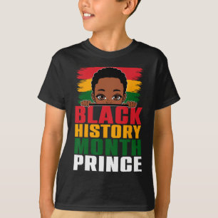 T-shirt Mois de l'histoire des Noirs Prince Little Melanin