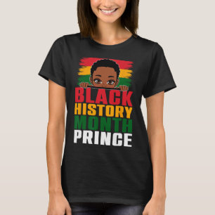 T-shirt Mois de l'histoire des Noirs Prince Little Melanin