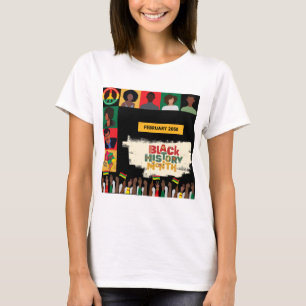 T-shirt Mois de l'histoire des Noirs rouges honorant l'hér
