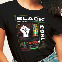 T-shirt Mois de l'histoire des noirs Rues Vêtements de rue