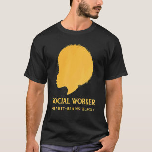 T-shirt Mois de l'histoire des Noirs Travailleur social Af