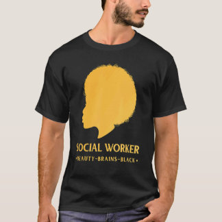 T-shirt Mois de l'histoire des Noirs Travailleur social Af