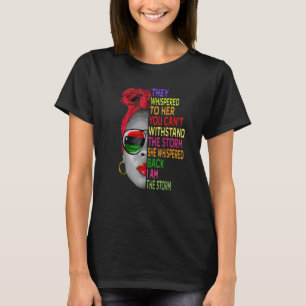 T-shirt Mois De L'Histoire Noire Africaine Femme Afro Je S