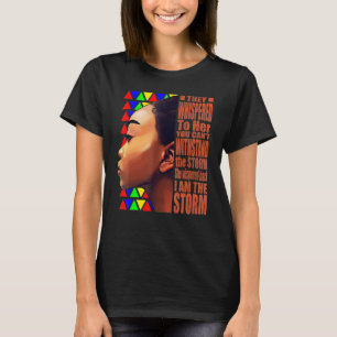 T-shirt Mois De L'Histoire Noire Africaine Femme Afro Je S