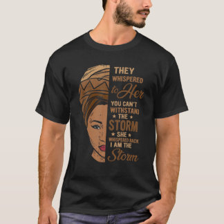 T-shirt Mois De L'Histoire Noire Africaine Femme Afro Je S