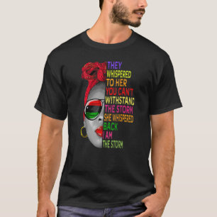 T-shirt Mois De L'Histoire Noire Africaine Femme Afro Je S
