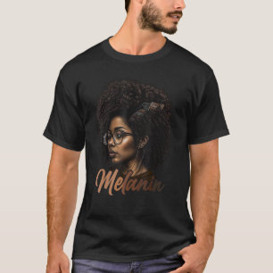 T-shirt Mois de l'histoire noire Afro Africain Melanin Noi