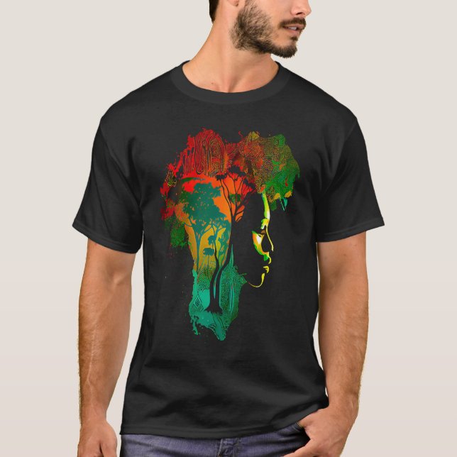 T-shirt Mois de l'histoire noire Ancêtres afro-américains (Devant)
