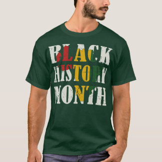T-shirt Mois de l'histoire noire avec carte africaine pour