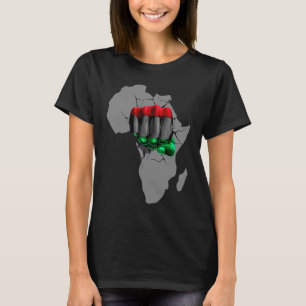 T-shirt Mois de l'histoire noire BHM Afro Pride Poing noir