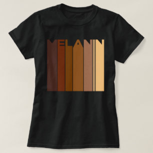 T-shirt Mois de l'histoire noire de la Mélanine rétro