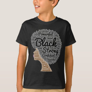 T-shirt Mois de l'histoire noire de l'Art Word Afro