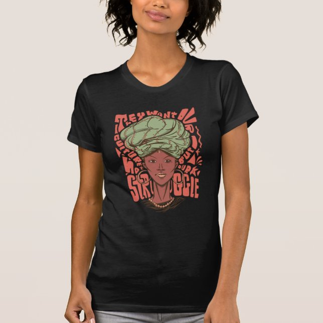 T-shirt Mois de l'histoire noire des femmes africaines (Devant)