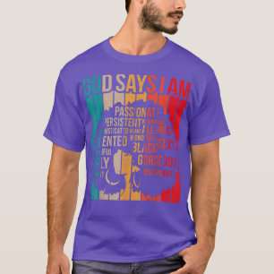 T-shirt Mois De L'Histoire Noire Dieu Dit Que Je Suis Blac