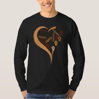 T-shirt Mois de l'histoire noire Diversité raciale Justice