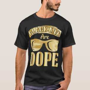 T-shirt Mois de l'Histoire Noire Hommes Noirs Or dire
