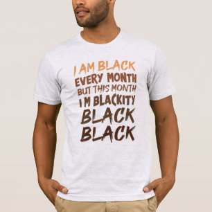 T-shirt Mois de l'histoire noire Message Égalité Justice