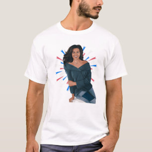 T-shirt Mois de l'histoire noire Michelle Obama Jour du Pr