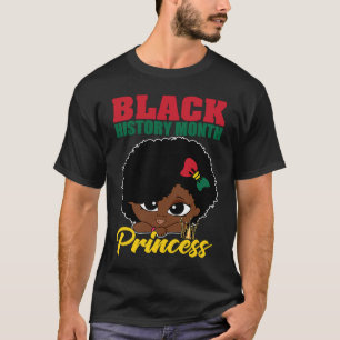 T-shirt Mois de l'histoire noire Princesse BHM Pride Littl