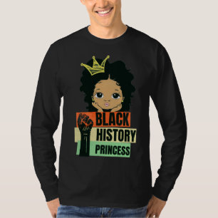 T-shirt Mois de l'histoire noire Princesse Black Girl Magi