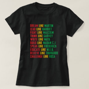 T-shirt Mois de l'histoire noire, rêve comme Martin T-Shir