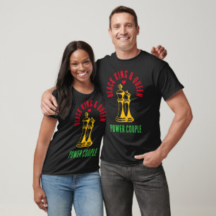 T-shirt Mois de l'histoire noire VALENTINE King Queen Ches