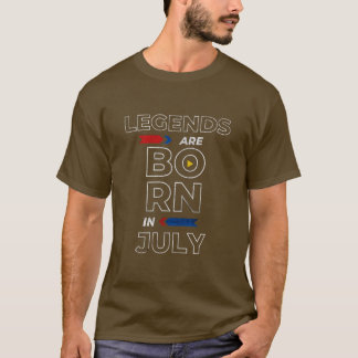 T-shirt Mois De Naissance Légendes Cool Nées En Juillet An