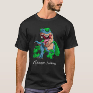 T-shirt Mois de sensibilisation à la dépression Ruban vert